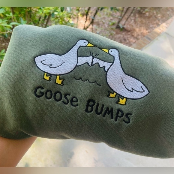 Gildan Sweaters - Goosebumps embroidered sweatshirt